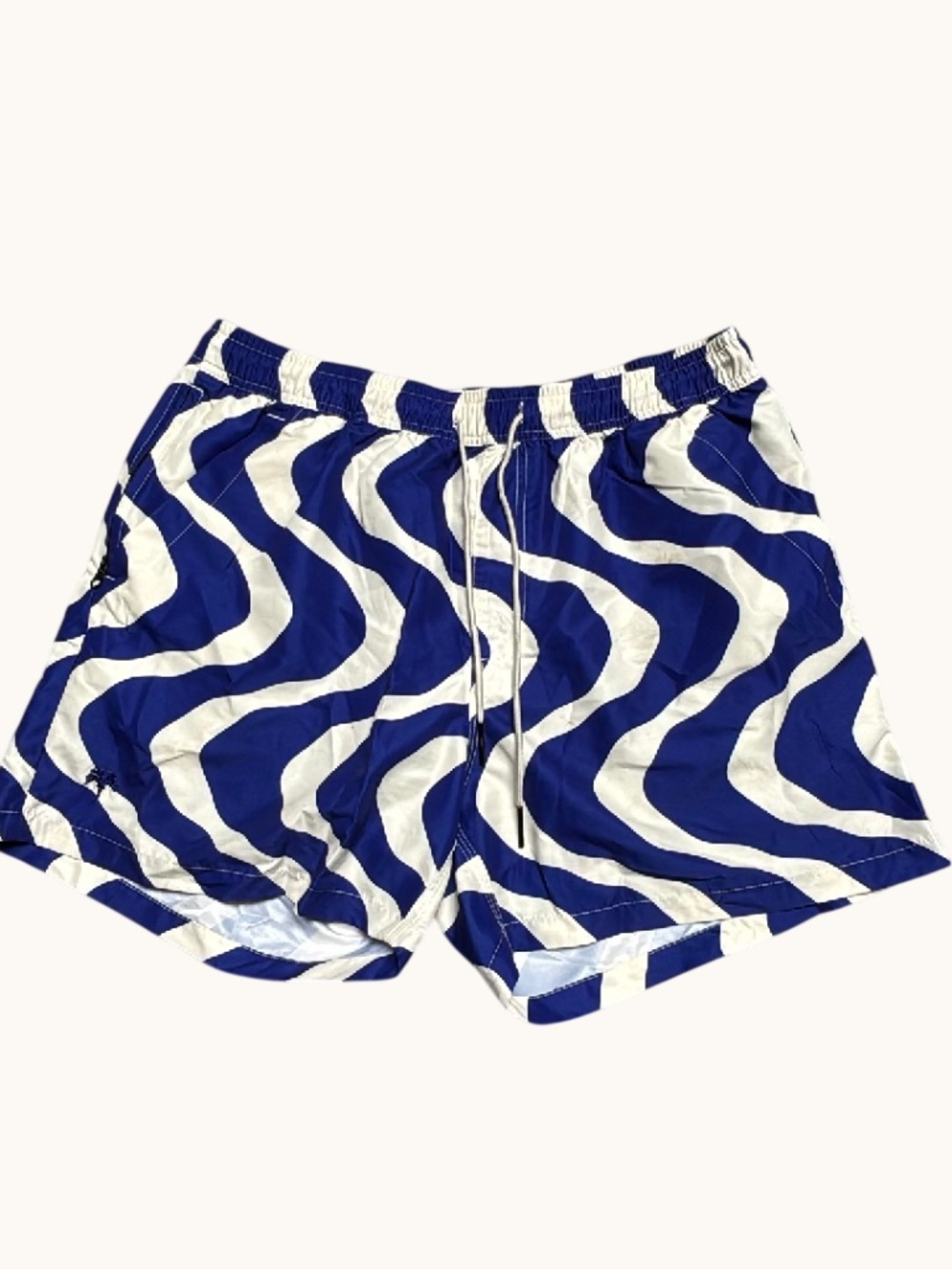 OAS The Resort Swim Short Blue Rippling Swim Trunks Sz. XXL